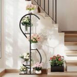 Support pot de fleur en fer porte plante interieur - Étagère à fleurs pour salon balcon jardin 55 x 26 ... Support pot de fleur en fer porte plante interieur - Étagère à fleurs pour salon balcon jardin 55 x 26 ...