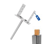 Support de poteau u r�glable gezu impex 200 mm 0 - 160 mm zinc �lectroplaqu� pied de poteau en u � sceller ...