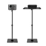 Support de projecteur - vevor - 300 x 400 x 1610 mm - avec plateau et support de tlphone  col de cygne ...