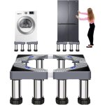 Support r�glable pour machine � laver 40 - 60 cm avec 8 pieds stables - hauteur 18 - 21 cm