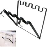 Support sac poubelle suspendu pliable fer avec crochets pour cuisine et placard Support sac poubelle suspendu pliable fer avec crochets pour cuisine et placard