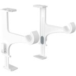 Supports sans perage blanc pour tringle  rideaux 20 - 28mm ? fixation sur caisson 14  24cm