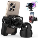 Support t�l�phone moto / v�lo - wenzyliquox - 2025 - double anti - vibration >90% - rotation 360� - lib�ration ...