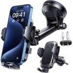 Support de t�l�phone portable pour voiture avec ventouse puissante - stable pour tableau de bord pare ...