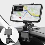 Support t�l�phone voiture rotation 360� noir socle tableau de bord gps smartphones 4 - 7 pouces