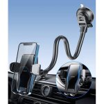 Support t�l�phone voiture support de tableau de bord de pare - brise berceau mobile � col de cygne � ...