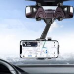 Support tlphone voiture universel fixation grilles ventilation noir smartphone