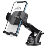 Support t�l�phone voiture[ventouse ultra puissante] porte telephone voiture tableau de bord rotation ...