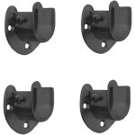 Support de tringle de penderie en acier inoxydable type ouvert en u lot de 4 pour rideaux de douche ou ...