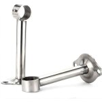 Support de tringle de penderie2 pcs support de plafond en acier inoxydablesupport de tige pour barre ...