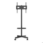 Support tv - duoku - mobile rglable - pour tlviseurs 23 - 60 po - capacit 88 lb - avec roulettes