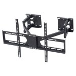 Support tv mural angle - support tv mural pour crans 32 - 65 pouces - inclinable et orientable - charge ...
