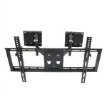 Support tv mural angle - inclinable et orientable - support tv mural pour crans 32 - 65 pouces - charge ...