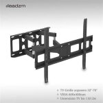 Support tv mural inclinable et pivotant  double bras portant 50kg / 600x400mm 32 - 86(81  190 cm)