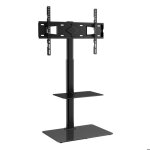 Support tv pivotant - duoku - meuble tv sur pied - hauteur r�glable - charge 41 kg - �cran 32 - 65 po ...