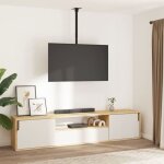 Support tv au plafond - vidaxl - 32 - 65 - vesa 400x400mm - noir - 40kg