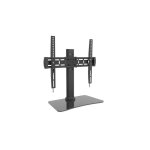 Support tv sur pied - d2 diffusion - vesa 400 * 400 - inclinable - noir - mtal