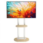 Support tv sur pied mobile pour 40 � 75 pouces t�l�viseurs max vesa 600x400mm
