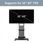 Support tv sur pied avec roulettes - pied tv pour Écran 32 - 65 pouces charge max 50kg réglable en hauteur ... Support tv sur pied avec roulettes - pied tv pour Écran 32 - 65 pouces charge max 50kg réglable en hauteur ...