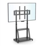 Support tv sur pied - pied tv universel 32 - 100 pouces avec roulettes - hauteur rglable charge 80kg ...