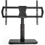 Support tv sur pied tv universel pivotant pour tv de 37  65 / 70 pouces plats ou incurvs tvs avec rglage ...