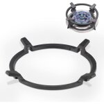 Support universel antid�rapant en fonte pour wok sur br�leurs gaz plaques ou cuisini�res (noir) label ...