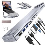 Support usb - c 8 en 1 pour ordinateur portable station daccueil adaptateur de concentrateur type - c ...