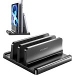 Support vertical 4 en 1 pour ordinateur portable 2 emplacements compatible avec macbook / ipad / pc jusqu� ...