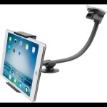 Support de voiture pour tablette - autrement - 13 pouces - ventouse - aluminium caoutchout� - noir