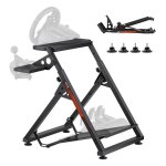 Support de volant course compact - vevor - cockpit simulateur course pliable - compatible thrustmaster ...