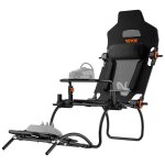 Support de volant de course pliable cockpit de simulateur de conduite en acier - vevor - pour logitech ... Support de volant de course pliable cockpit de simulateur de conduite en acier - vevor - pour logitech ...