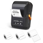 Supvan t50m pro tiqueteuse inclut 3 blanc tiquettes autocollantes larges impermables app avec 150 ...