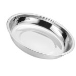 Surenhap assiettes de d�ner en acier inoxydable assiettes de d�ner en m�tal 304 en acier inoxydable plaques ...
