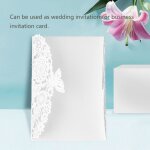 Surenhap cartes dinvitation de mariage 10pcs / set style european scarved personnalized box anniversaire ...