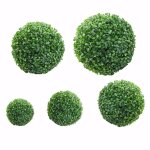 Surenhap d�coration de balle en plastique en plastique boule de plante en plastique vert d�coration maison ...