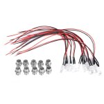 Surenhap diode lumineuse 10 ampoules  diode lectroluminescente led constante pr - cbles 12 v 8 mm ...