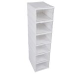 Surenhap organisateur de chaussures empilable en plastique transparent bo�te de rangement � chaussures ...