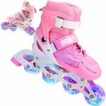 Surenhap patins � roulettes 2 en 1 4 tailles r�glables avec roue clignotante pour enfants et adultes ...