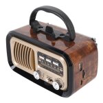 Surenhap retro fm radio bluetooth en haut - parleur radio r�tro avec carte m�moire bluetooth carte m�moire ...