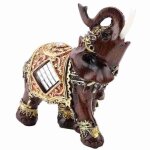 Surenhap statue dlphant lucky feng shui wood grain elephant statue sculpture wealth loisirs kit milieu ...