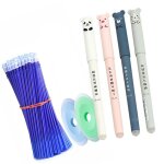 Surenhap stylos en gel effaables stylos en gel effacable set neutral blue encre 05 mm cartoon papeurerie ...