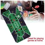 Surenhap tapis de poker en caoutchouc table de poker en caoutchouc portable tapport table r�duction du ...