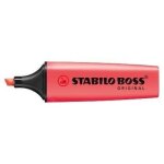 Surligneur stabilo boss original - rouge