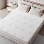 Surmatelas 140x190 cm m�moire de forme 5 cm + couvre lit en tissu aloe - - zones ergonomiques - pour ...