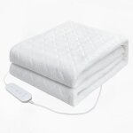 Surmatelas chauffant 1 place 65w 150x80 cm 4 temprature tlcommande arrt automatique protection contre ...