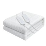 Surmatelas chauffant 2 places 130w 160x140 cm 4 temp�rature 2 t�l�commande arr�t automatique protection ...