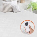 Surmatelas chauffant - duoku - 195 x 165 cm queen - 4 réglages de chaleur minuterie de 12 heures poche ... Surmatelas chauffant - duoku - 195 x 165 cm queen - 4 réglages de chaleur minuterie de 12 heures poche ...