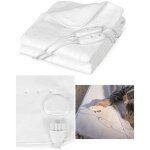 Surmatelas chauffant - livoo - 2 places - 2 x 60w - 3 niveaux de chaleur - s�curit� surchauffe