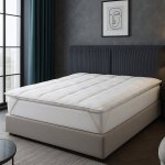 Surmatelas �t� 180 x 200 cm - 100% microfibre - tissu ice cool rafra�chissant