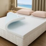 Surmatelas visco�lastique gel 200x200 cm 5 cm additionnels de confort fabriqu� en espagne fra�cheur et ...